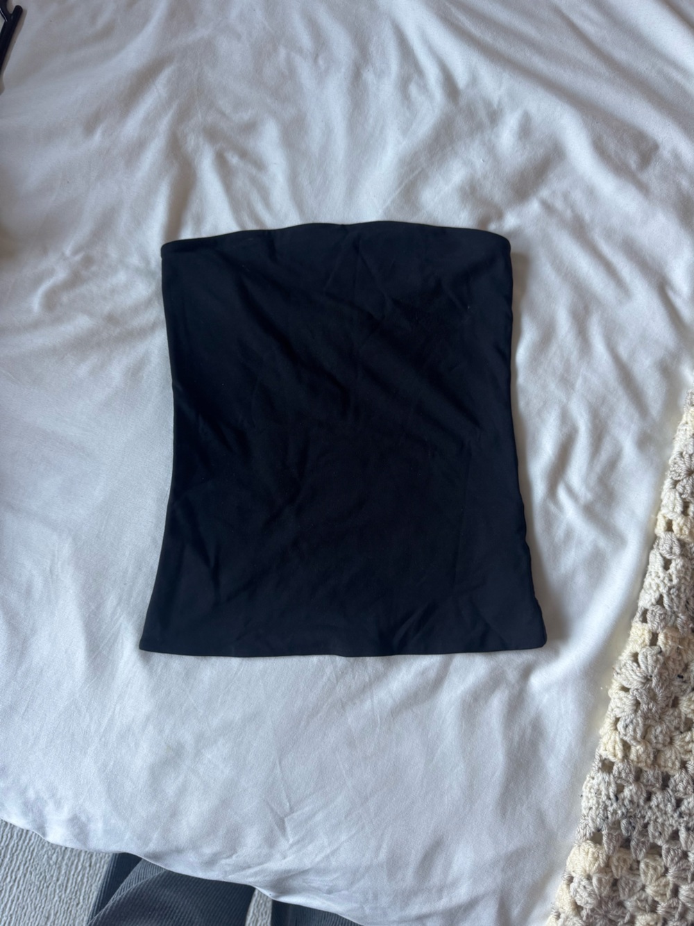 Aritzia Black Contour Bandeau Top
